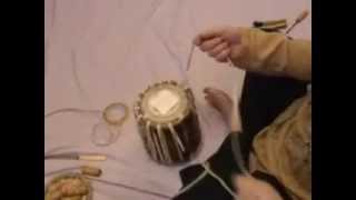 White India -Tabla Lesson 16 - How to rehead a tabla (dayan) drum