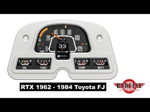 FJ40 RTX Dakota Digital Instrument Panel Gauge Cluster 1962 – 1984 Toyota Land Cruiser