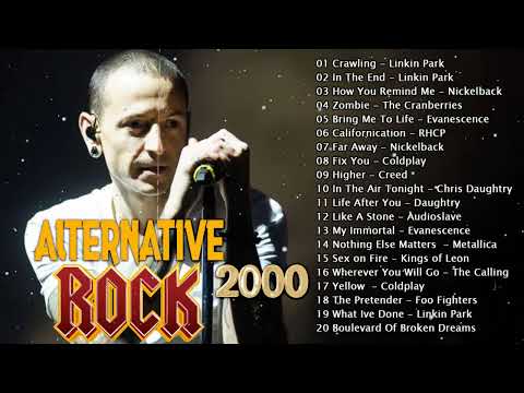Coldplay, Linkin Park, 3 Doors Down, Lifehouse, Nickelback, Metallica - Alternative Rock Playlist
