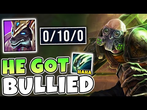 I MADE THIS DIAMOND NASUS GO 0/10 WITH MY SINGED! (HE WAS BEYOND TILTED) - League of Legends
