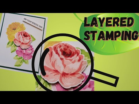 Altenew Flower Stamps - How to layer stamps
