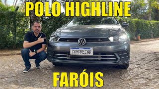 Volkswagen Polo Highline 2025 - Teste dos faróis