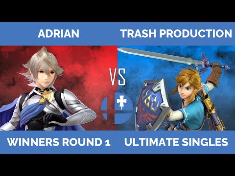 RogaSmash 206: SSBU Winners R1 – Adrian (Corrin) vs Trash Production (Link, Little Mac)