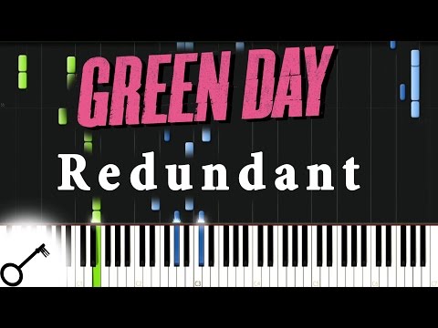 Green Day - Redundant [Piano Tutorial] Synthesia | passkeypiano