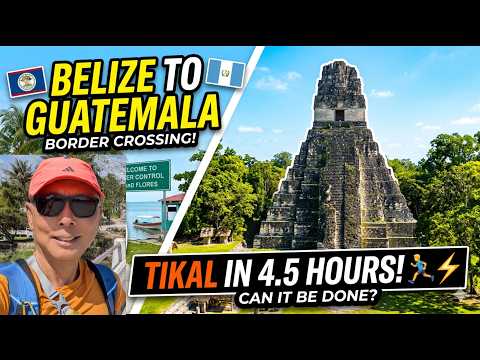 Crossing into Guatemala: Exploring Magnificent Tikal From Flores! | Central America Ep 3