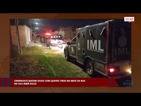 Criminosos matam idoso com quatro tiros no meio da rua na Vila Irmã Dulce 01 05 2023