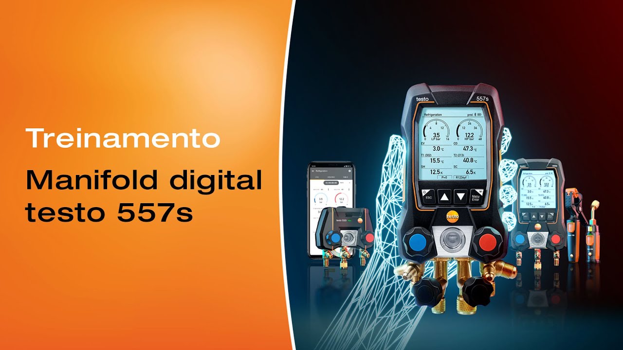 Treinamento prático do manifold digital Testo 557s