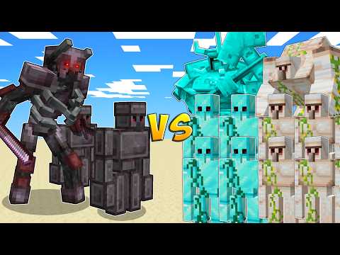 NETHERITE ARMY vs DIAMOND & IRON
