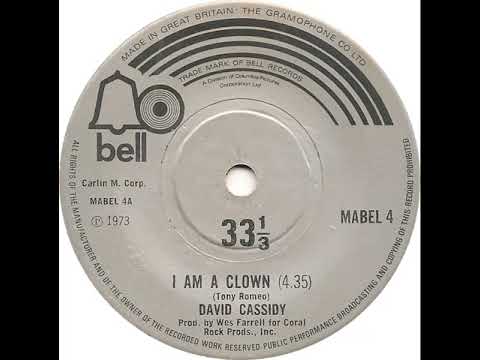UK New Entry 1973 (58a) David Cassidy - I Am A Clown