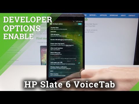 How to Enable Developer Options in HP Slate 6 VoiceTab - Allow OEM Unlock