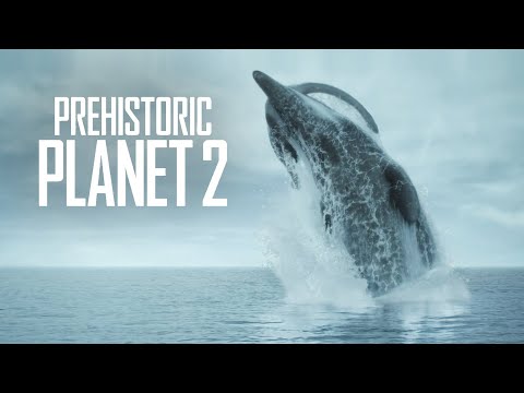Prehistoric Planet 2 - Mosasaurus Attacks the Tuarangisaurus Scene