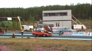 preview picture of video 'Dragracing Kval Klass Street Gold Town Summer Nat's 16 juli 2011 Fällfors'