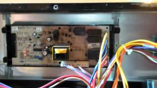 Replacing the electronic control board in an electric range