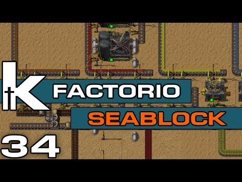 Factorio 0.17 | Sea Block Ep 34 | Refining Ore Refining