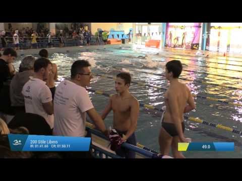 Serie 6 dei 200 Stile Libero  Assoluti Maschi Agonisti - Meeting di Halloween 10Trofeo citta' di Ro