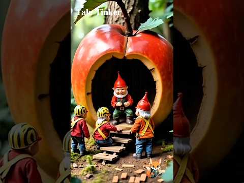 Tiny Forest Folk Build Giant Apple Home in Enchanted Woods | Magical AI Animated Short