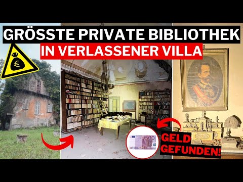 INCREDIBLE FIND in ABANDONED MILLION VILLA🏛️! LARGEST PRIVATE LIBRARY!😱📖