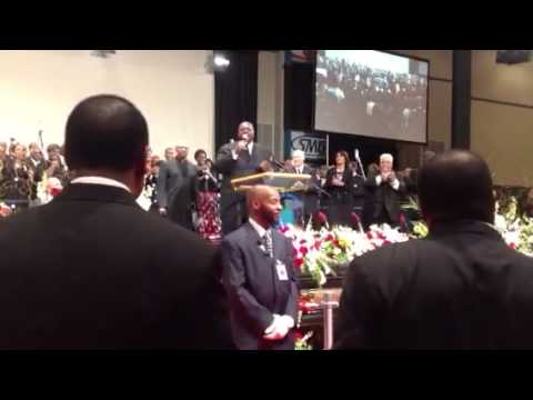Neal Roberson at Bishop Blakes Sr' Homegoing Celebration