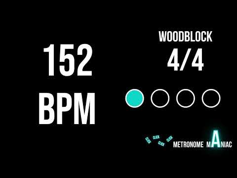 Metronome 152 BPM 4/4 - Woodblock