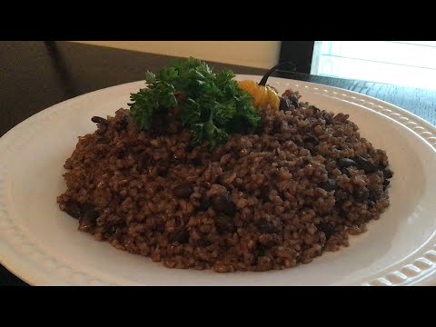 How to make Haitian style bulgur wheat ( Blé ak pwa noir)
