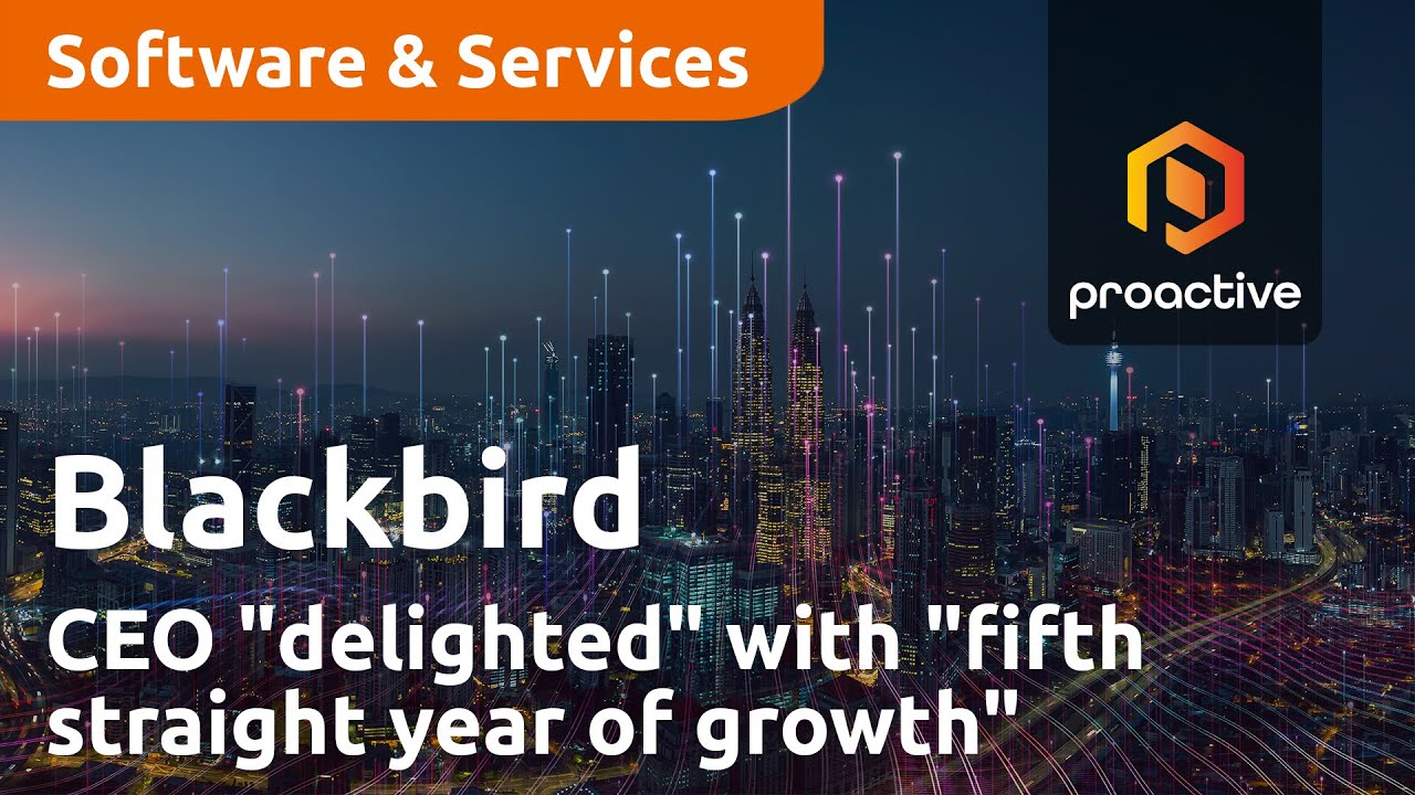 Blackbird CEO "delighted" with "fifth straight year of growth"