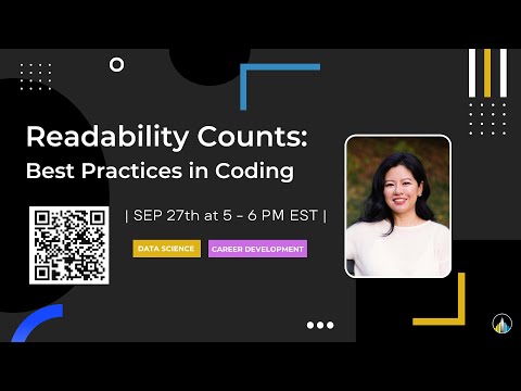 NYCDSA Webinar | Readability Counts: Best Practices in Coding