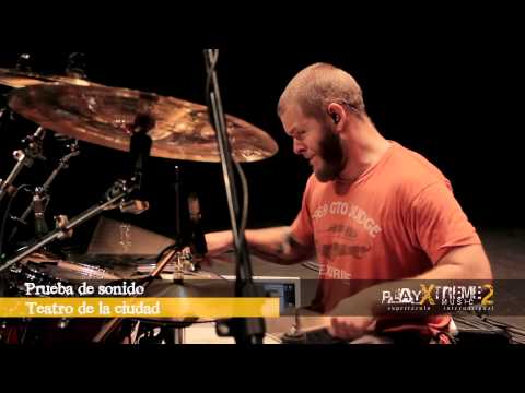 John Longstreth at Play Xtreme Music II 2013 Drum Clinics In Mexico