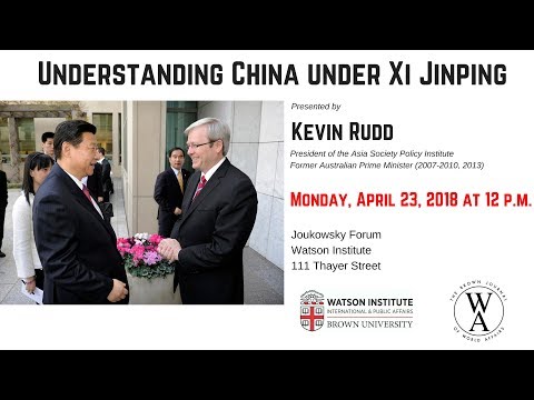 Kevin Rudd ─ Understanding China under Xi Jinping