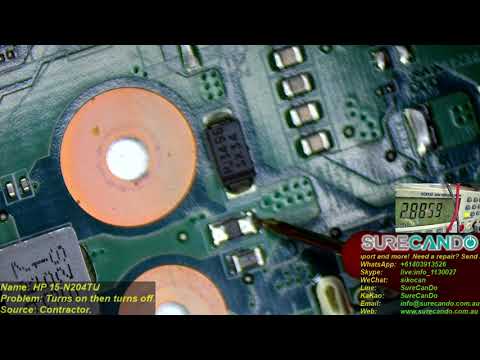 HP Pavilion 15-n204tu 15-n 15-p Turns On Then Off Infinite Loop Nothing Getting Hot Part 1