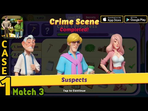 Small Town Murders : Case 1 | Crime Scene Match 3 Walkthrough (Android, ios)