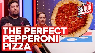 Top chefs recreate Dominos cheesy crust pepperoni pizza | Snackmasters Australia