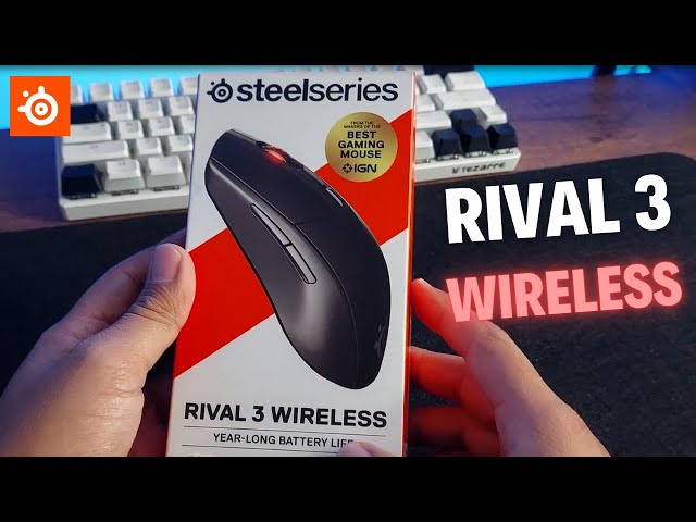 Vídeo relacionado con SteelSeries Rival 3 Wireless Gen 2 - Raton Gaming - 2,4GHz y Bluetooth - Sensor óptico TrueMove Air de 18000 dpi - Durabilidad de 60 M de clics - Ligero - Deslizadores 100% PTFE - Blanco