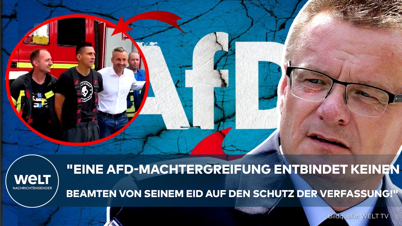 AFD VOR DER MACHT: Feuerwehr posiert am Wahlkampfstand! Streit über staatliche Neutralität entbrennt