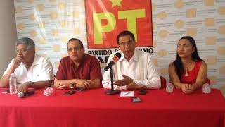 El enlace nacional del Partido del Trabajo (PT), Amadeo Espinoza, señaló que los acuerdos para la ag