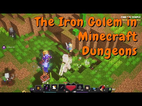 The Iron Golem kit artifact in minecraft dungeons