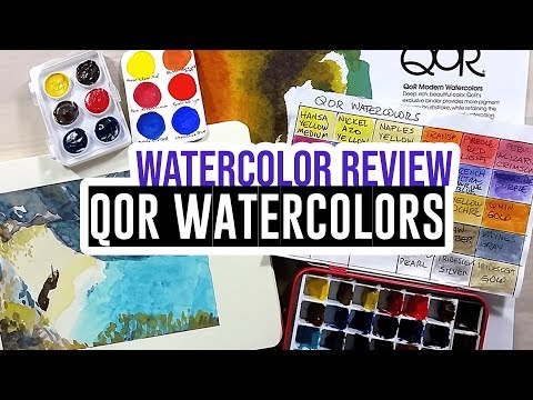 First impression & demo - Qor Watercolor Paints