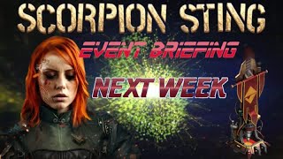 War Commander Operation: Scorpion Sting Event Briefing ( Next Week )