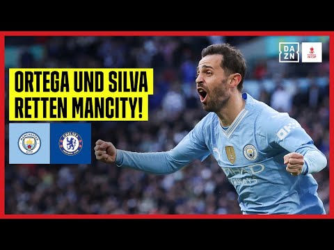 Später Siegtreffer! ManCity erreicht Finale dank Silva: Man City - FC Chelsea | FA Cup | DAZN