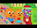 Cats Family in English - Attraction Repair With Gumball Machine Cartoon for Kids