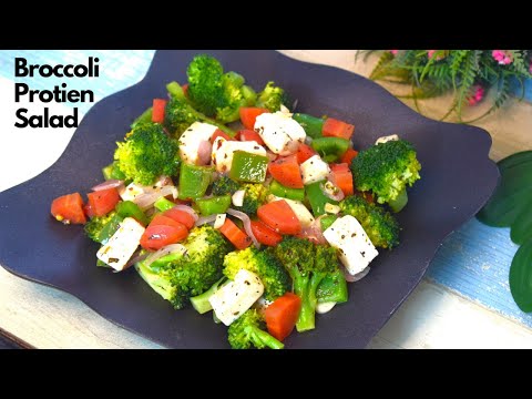 High Protein Broccoli Salad for Dinner | 10 Minutes Salad for Weight Management - Food Connection