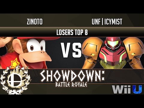 Showdown Battle Royale LOSERS TOP 8 - Zinoto (Diddy Kong) vs UnF | IcyMist (Samus)
