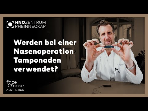 Nasenkorrektur | Frag Prof. Riedel | Werden bei einer Nasenoperation Tamponaden verwendet?