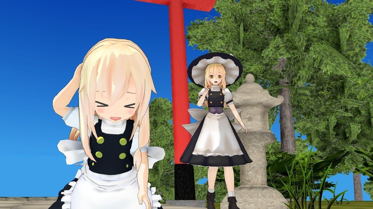 【東方MMD紙芝居】”もしも家族だったら”　#16　みんなで水鉄砲！　前編