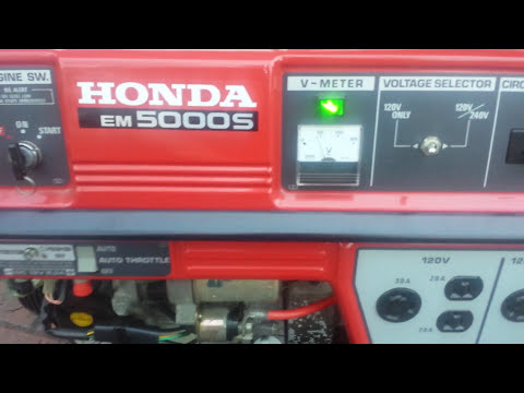 Honda em5000s 5000 watt generator with electric start