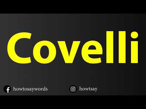 How To Pronounce Covelli