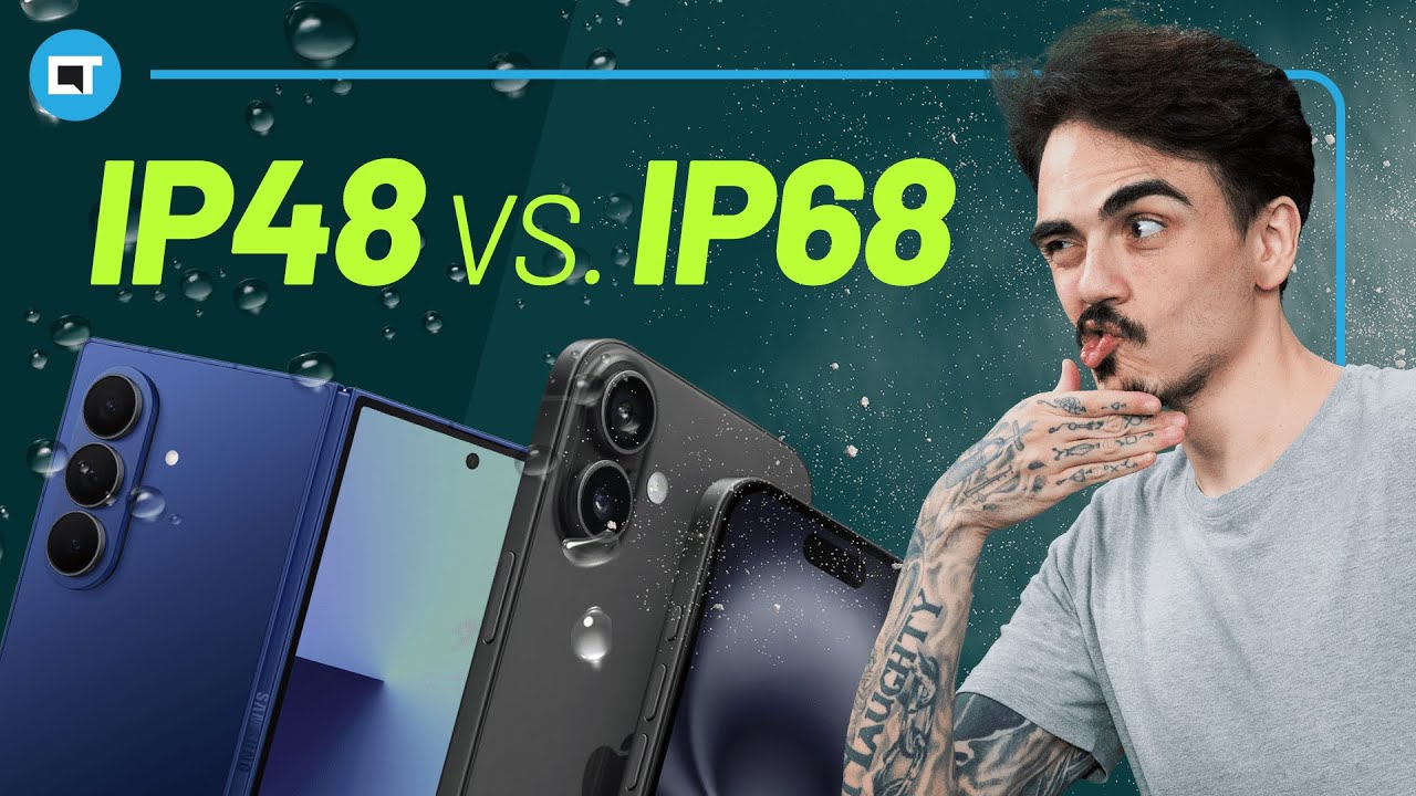 IP48 vs. IP68: Qual a real diferença na proteção de poeira e água nos celulares comuns e dobráveis?