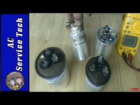 How to tell if a AC Capacitor is Bad! Visual and Multimeter Testing!