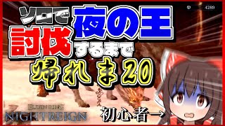 初心者が夜の王ソロ討伐するまで帰れま20！？【ナイトレイン】【ゆっくり実況】