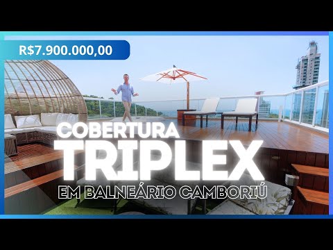 Cobertura triplex perto do mar no Ed. Ocean Tower em Balneário Camboriú - vídeo
