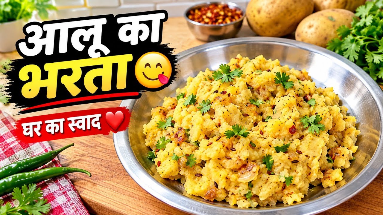 आलू का भरता 😋 | घर का स्वाद | Easy Aloo Bharta Recipe#AlooBharta #AlooRecipe #IndianFood #Cooking#